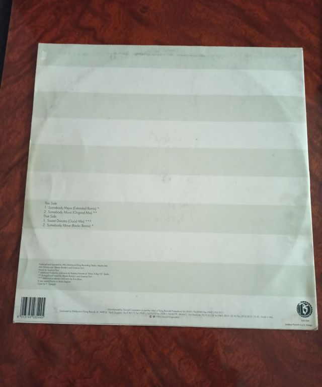 Vinilo Somebody Move & Sweet Dreams de Alfa Gamma