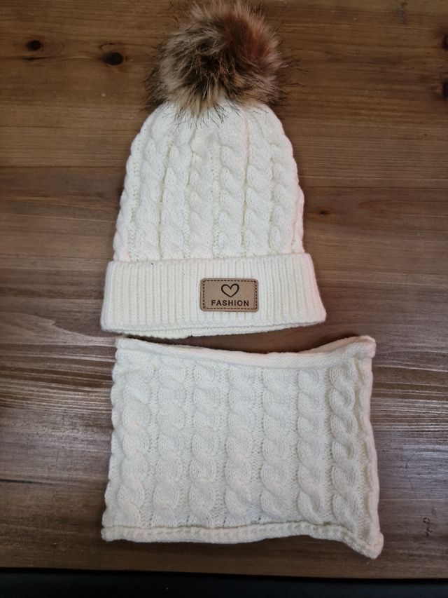 gorro y braga para bebe hasta 1 año