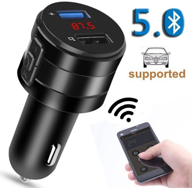 Trasmettitore FM Bluetooth Caricatore Cellulare