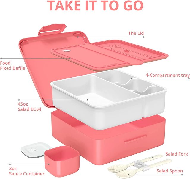 Fiambrera con compartimentos