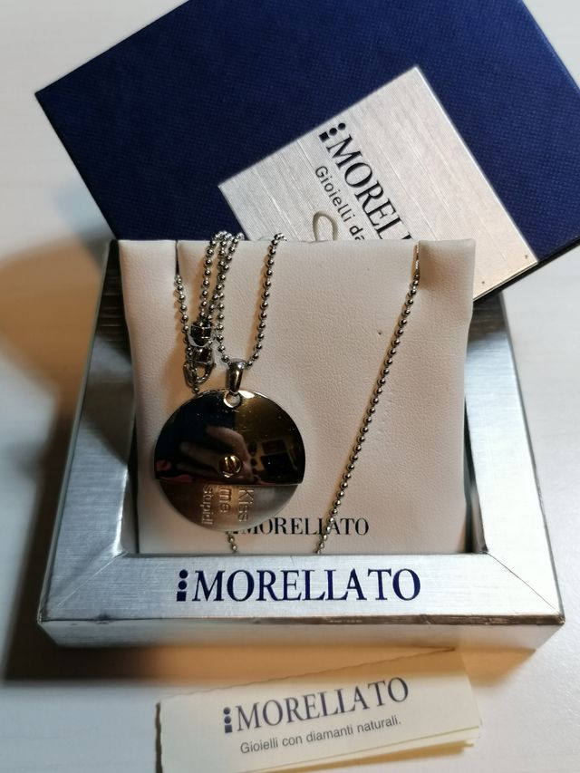 Collana Morellato in acciaio, "Kiss me stupid"
