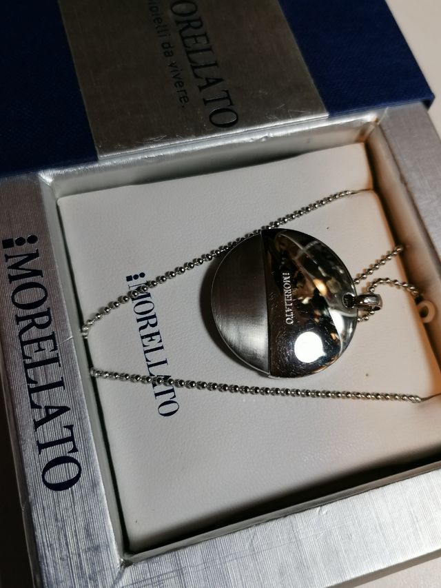 Collana Morellato in acciaio, "Kiss me stupid"