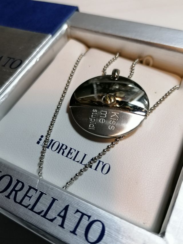 Collana Morellato in acciaio, "Kiss me stupid"