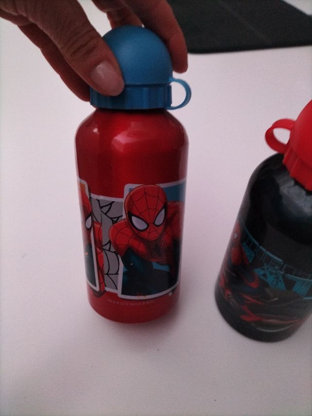 borraccia alluminoo spidermann