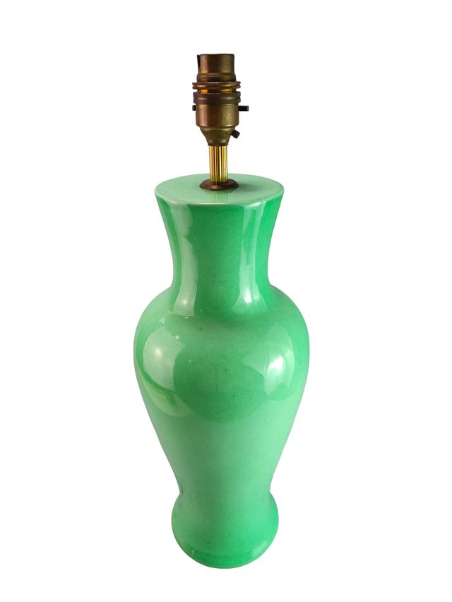 Lampara japonesa vintage mid-century ceramica