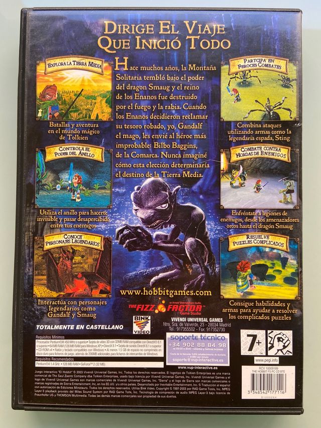 Juego pc Cd-rom El Hobbit