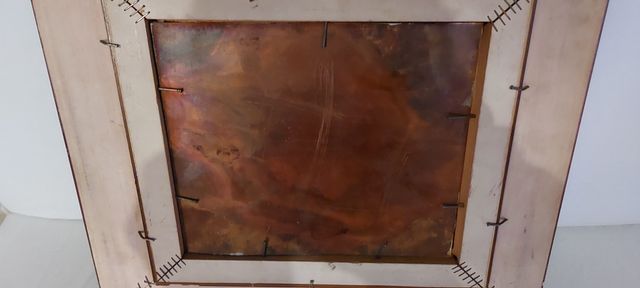 Cuadror oleo sobre plancha bronce