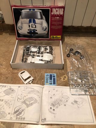 MAQUETA JAGUAR E TYPE 24H LEMANS 1962 HELLER NUEVA