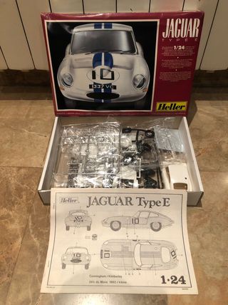 MAQUETA JAGUAR E TYPE 24H LEMANS 1962 HELLER NUEVA