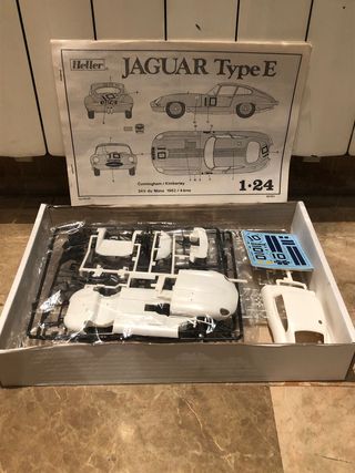 MAQUETA JAGUAR E TYPE 24H LEMANS 1962 HELLER NUEVA