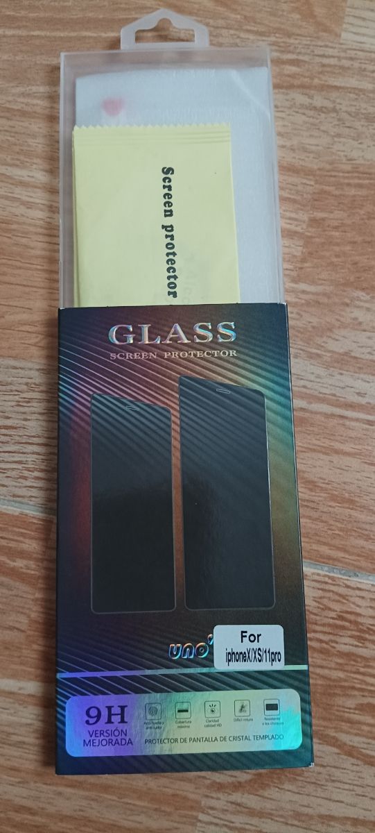 2 juegos de cristal templado iPhone X,XS, 11pro