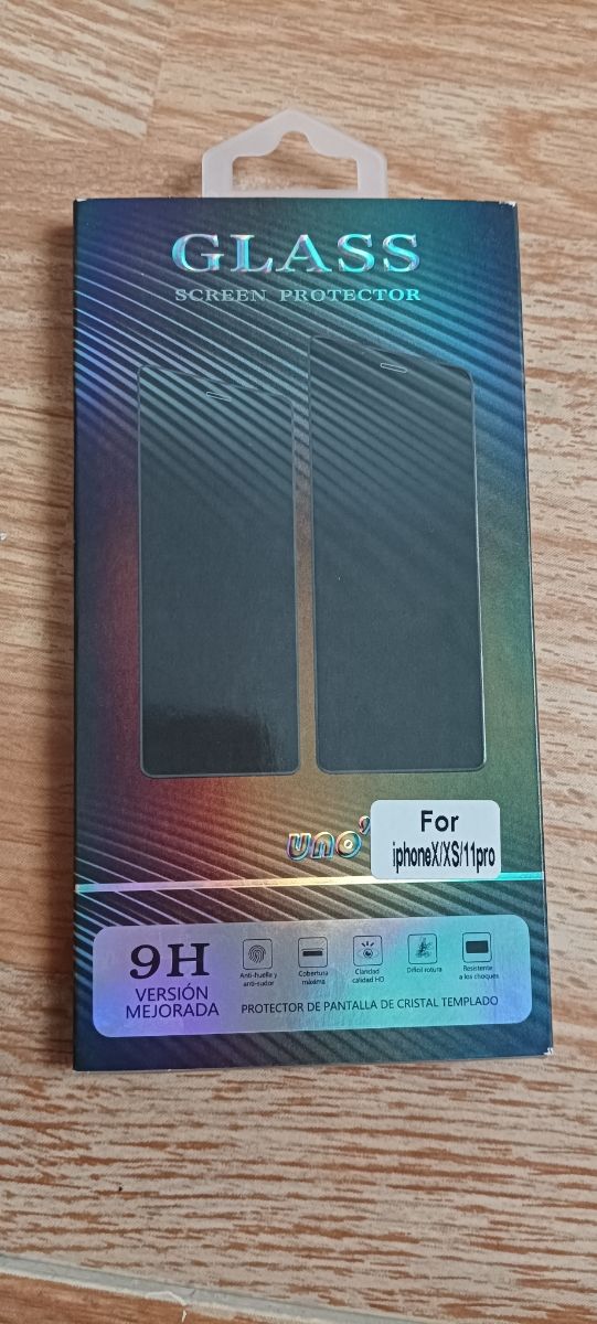 2 juegos de cristal templado iPhone X,XS, 11pro