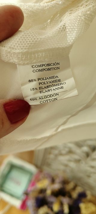 Blusa blanco roto de Pedro Novo, talla 40