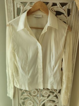 Blusa blanco roto de Pedro Novo, talla 40