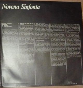 L. V. Beethoven octava y novena sinfonía - 2 Lps