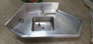 Fregadera inoxidable 1 poza