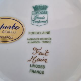 Ciotolina Porcellana Limoges Dipinta a mano