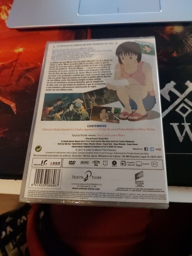 Pelicula una carta para momo DVD