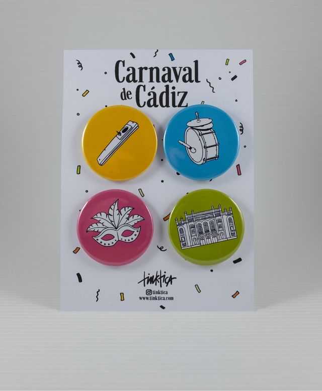 Chapas carnaval de c diz de segunda mano por 5 eur en valdelagrana en