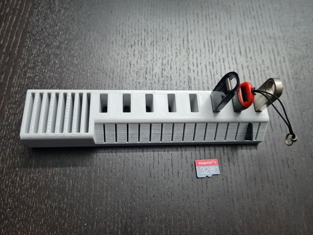 Organizador para guardar pen y tarjetas