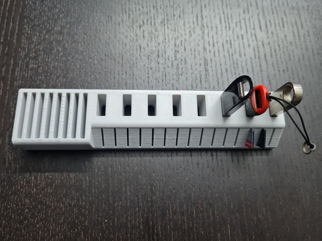 Organizador para guardar pen y tarjetas