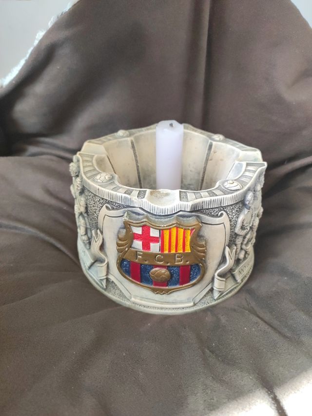 Portavelas/cenicero Futbol club Barcelona