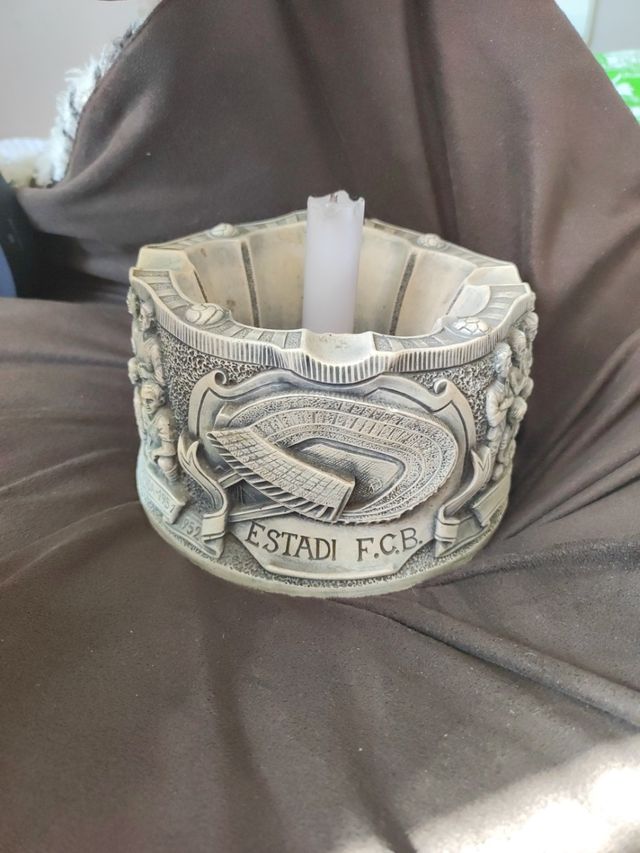 Portavelas/cenicero Futbol club Barcelona