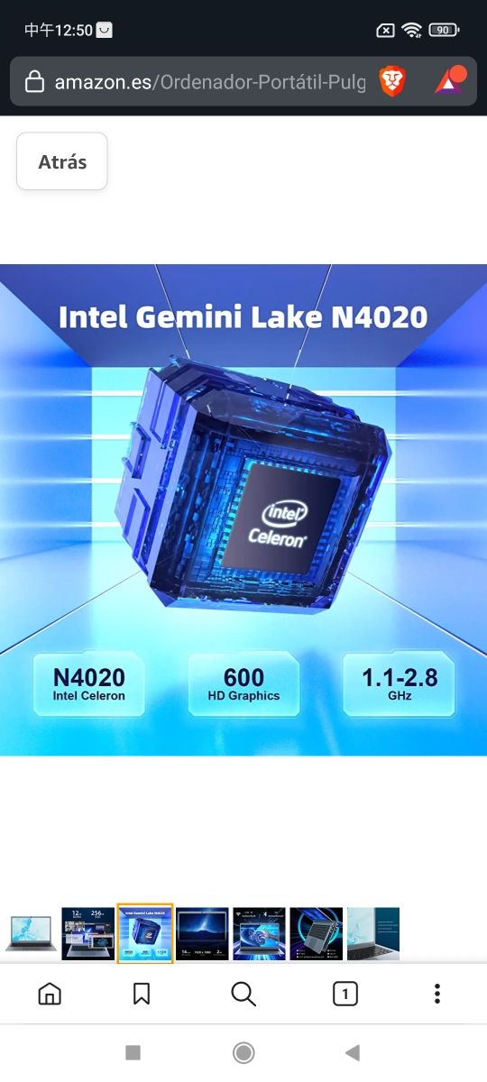 JUMPER Ordenador Portátil 14 Pulgadas, 12GB RAM 25