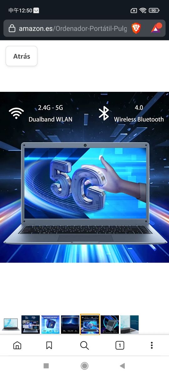 JUMPER Ordenador Portátil 14 Pulgadas, 12GB RAM 25