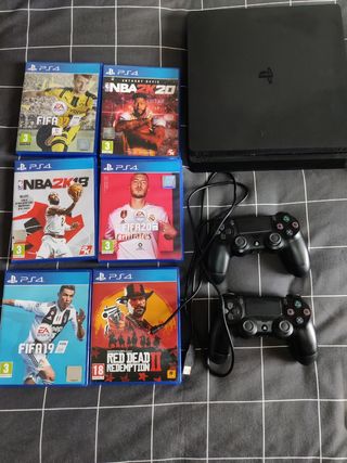 Pack PS4 1TB + 2 mandos + juegos