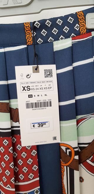 Falda XS,Nueva,ZARA