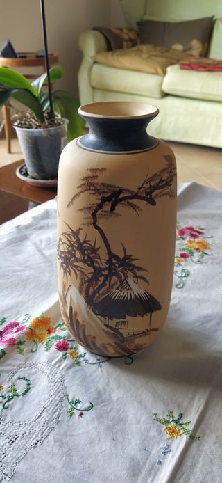 Vaso artigianale in terracotta stile "Africa"