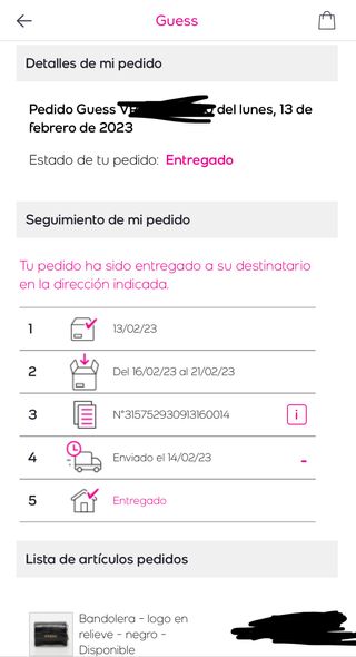 Mini bandolera Guess de cuero nueva