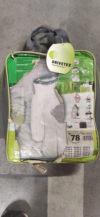 cadenas tela nieve talla 78