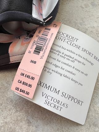 Sujetador deportivo Victoria's Secret nuevo 36B