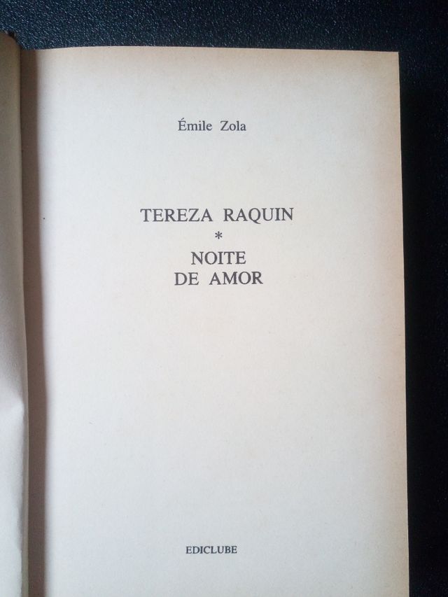 Teresa Raquim - Noites de Amor de Émile Zola