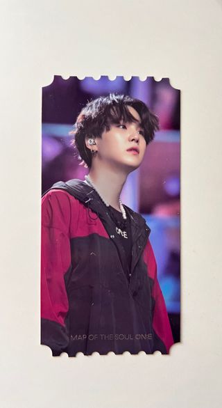 BTS MOTS ONE YOONGI TICKET.