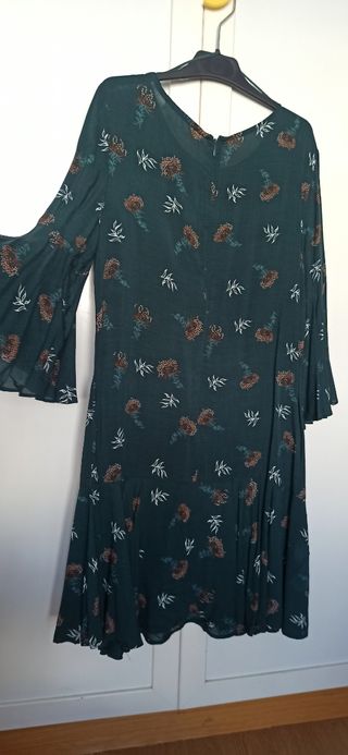Vestido fluido verde