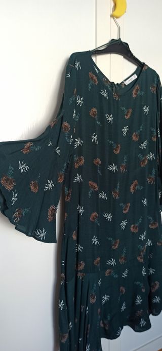 Vestido fluido verde