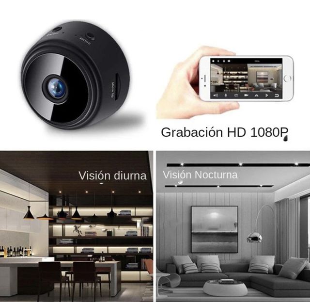 Mini cámara de vigilancia IP A9, WiFi, + MSD 32GB