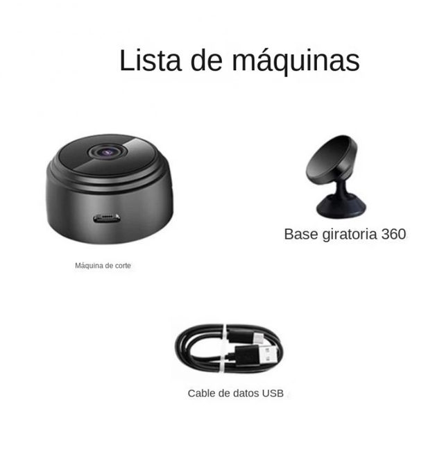 Mini cámara de vigilancia IP A9, WiFi, + MSD 32GB
