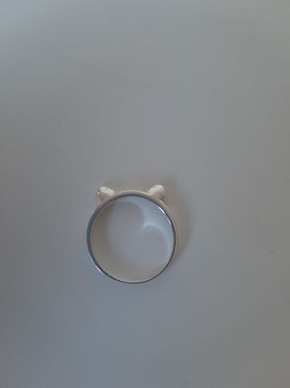 Anillo de Plata con orejitas de gato