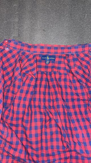 Lote con camisa de cuadros Ralph Lauren para niño.