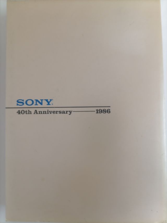 SONY  40th Aniversary 1986  (Para coleccionistas)