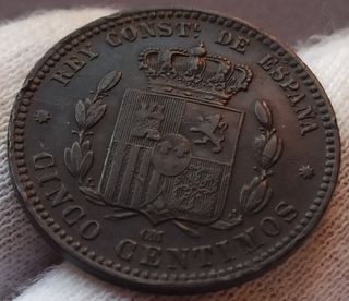 5 CÉNTIMOS 1879 ALFONSO XII