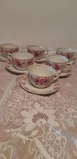 Antiguas tazas de cafe o te porcelana Santa Clara