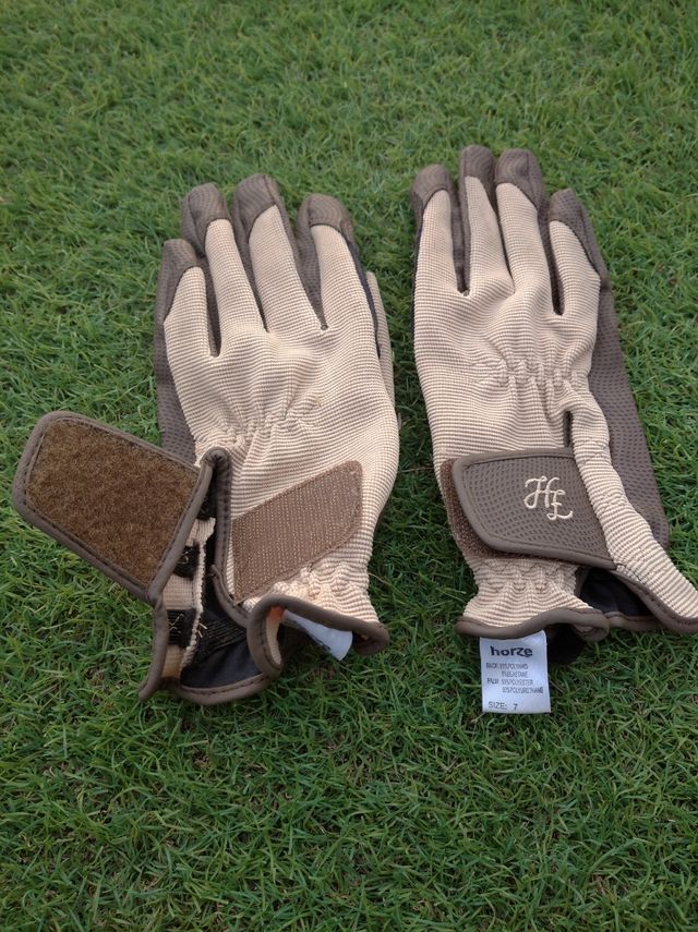 guantes de equitación horze