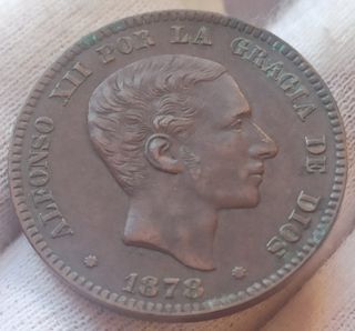10 CÉNTIMOS 1878 ALFONSO XII 