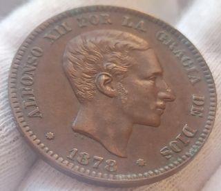 10 CÉNTIMOS 1878 ALFONSO XII 