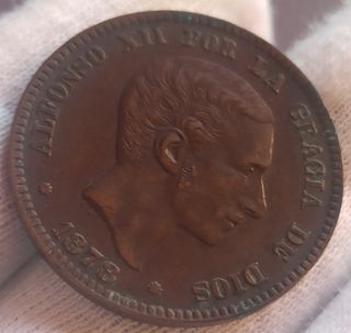 10 CÉNTIMOS 1878 ALFONSO XII 